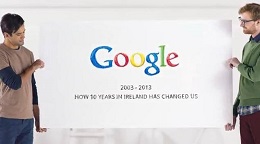 Google celebra sus 10 años en Irlanda con video original y emotivo realizado por una agencia de publicidad irlandesa