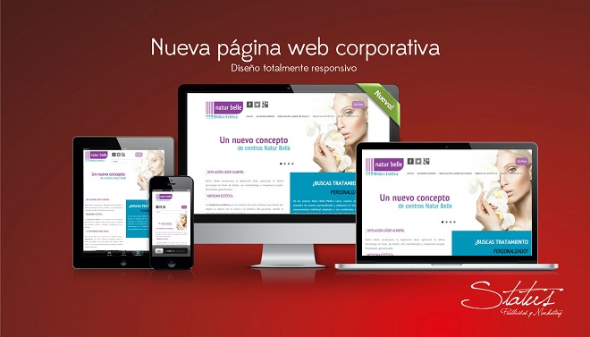 Diseño web para Natur belle Médico Estética